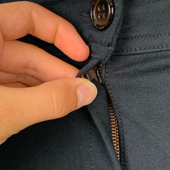 Esprit Black Leather Pocket Above The Knee Skirt - Picture 5 of 5